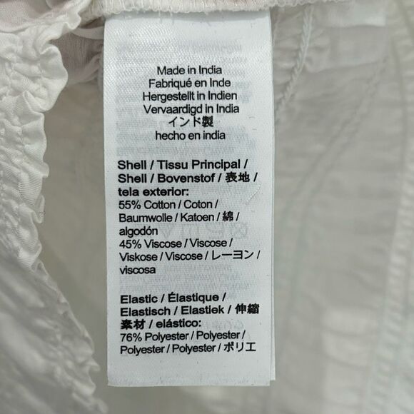 NWT J. Crew Smocked button-up shirt in cotton-blend voile - Picture 10 of 10